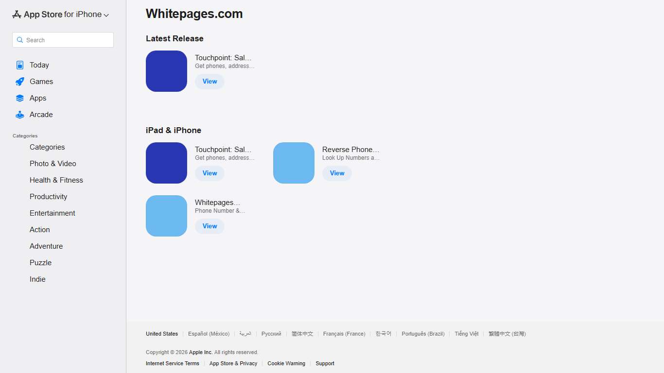 ‎Whitepages.com for iPhone - App Store