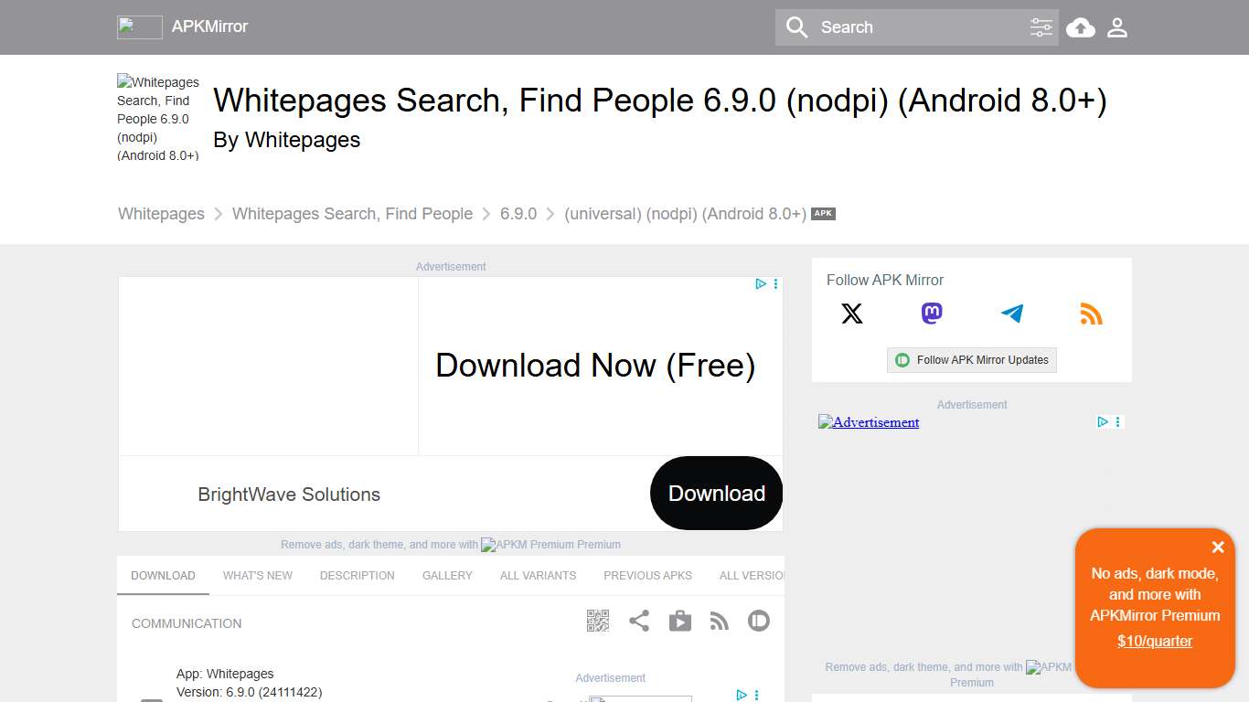 Whitepages Search, Find People 6.9.0 (nodpi) (Android 8.0+) APK Download by Whitepages - APKMirror